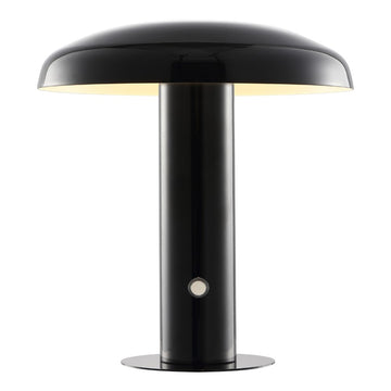 Suillius 11" Contemporary Bohemian Rechargeable/Cordless Iron Integrated LED Mushroom Table Lamp - JONATHAN Y